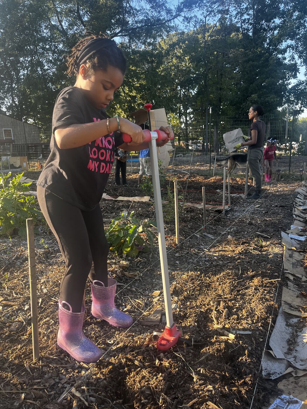 Many Hands volunteers on a community workday