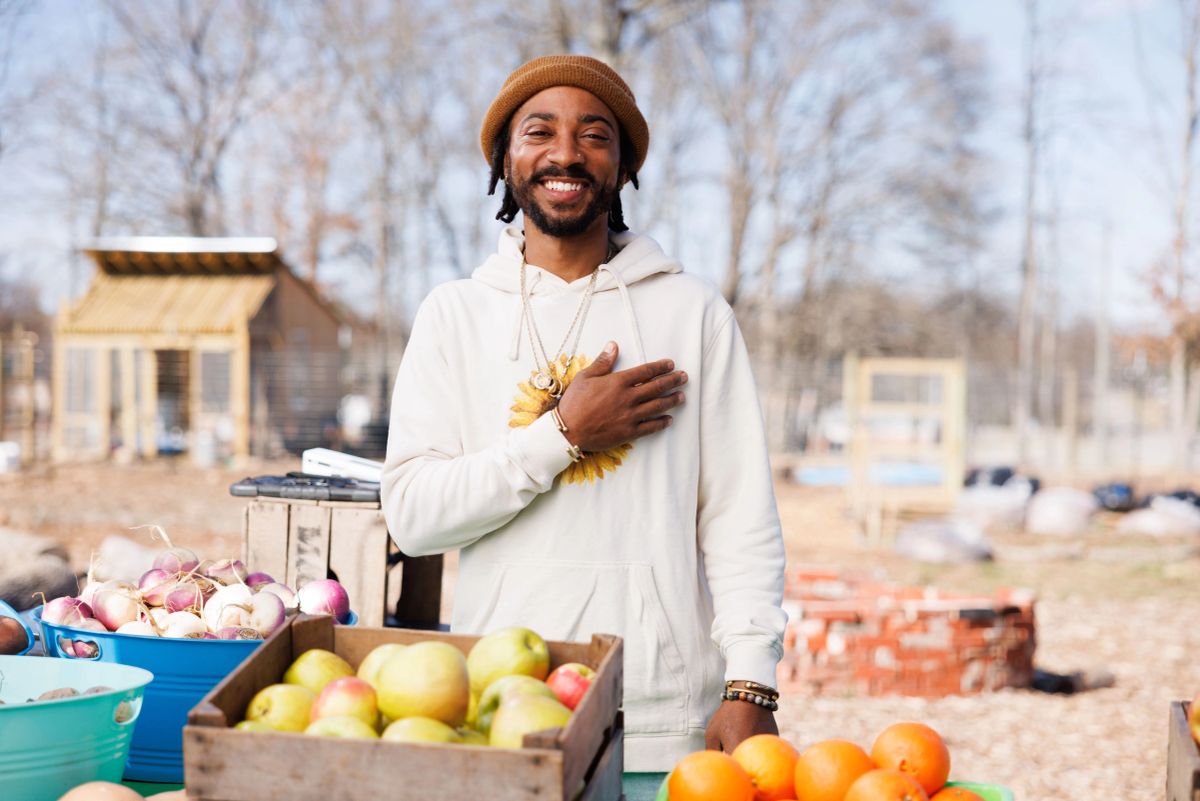 Tyrone P. Cherry III at The Oasis Youth Farm